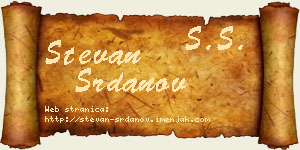 Stevan Srdanov vizit kartica